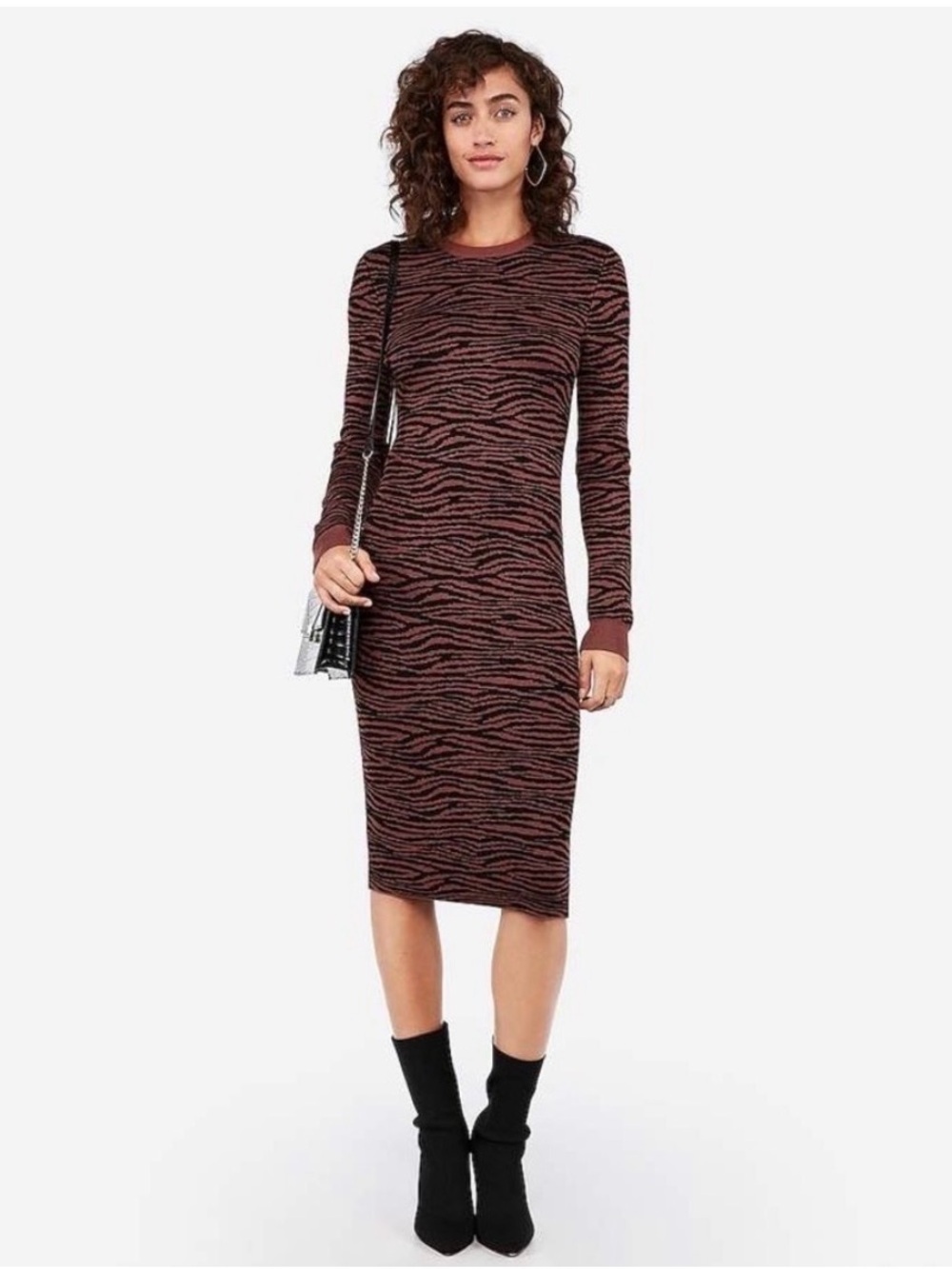 Express X Negin Mirsalehi Midi Sweater Dress